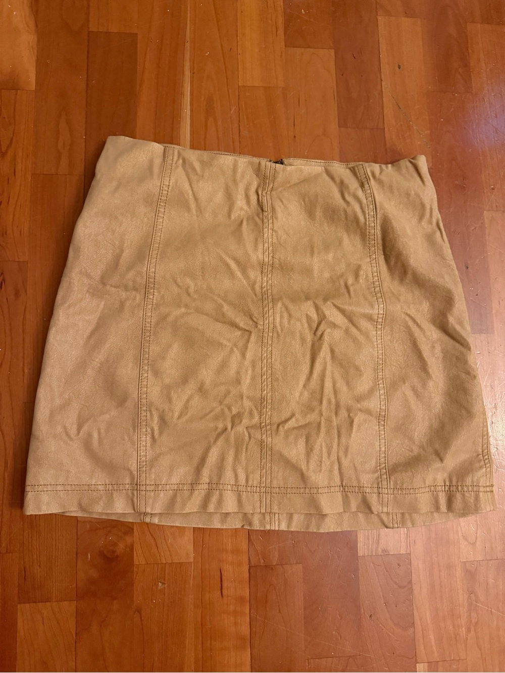 Women’s Tan Suede Mini Skirt